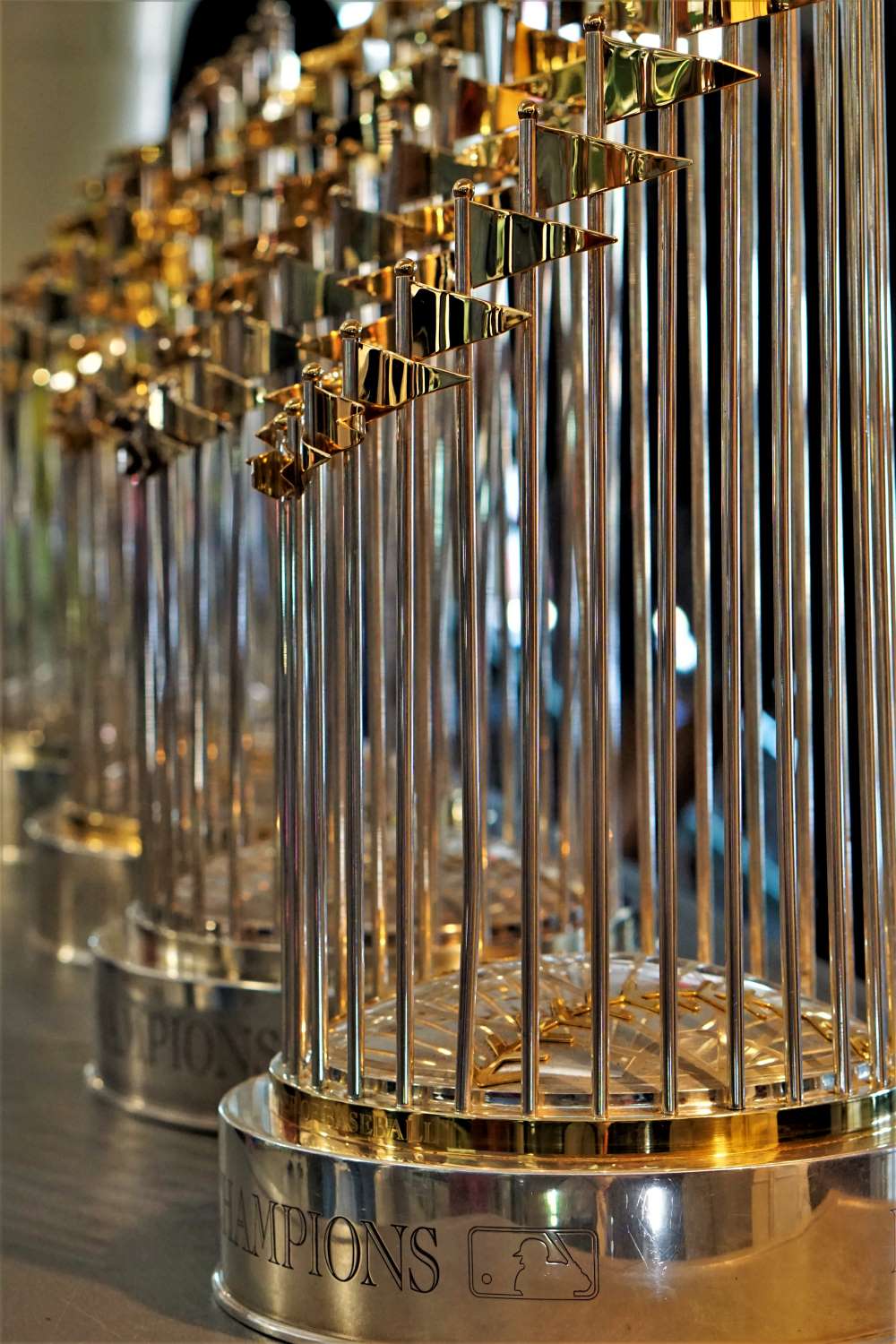 World Series Champion trophies