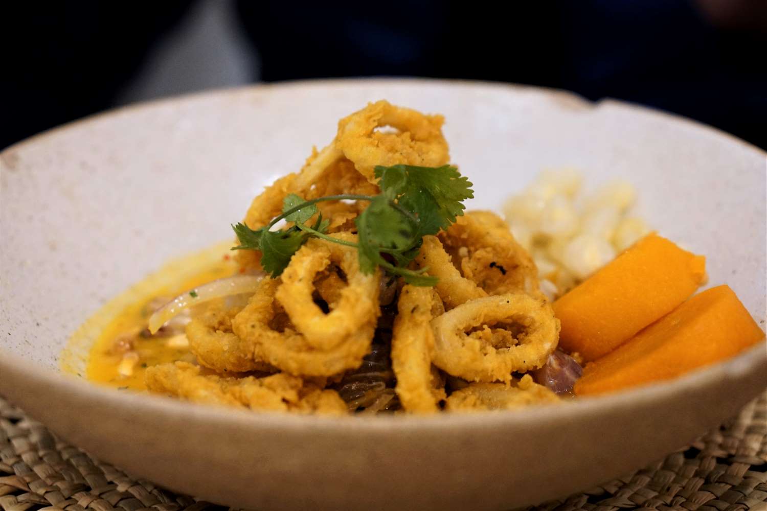 Peruvian calamari dish