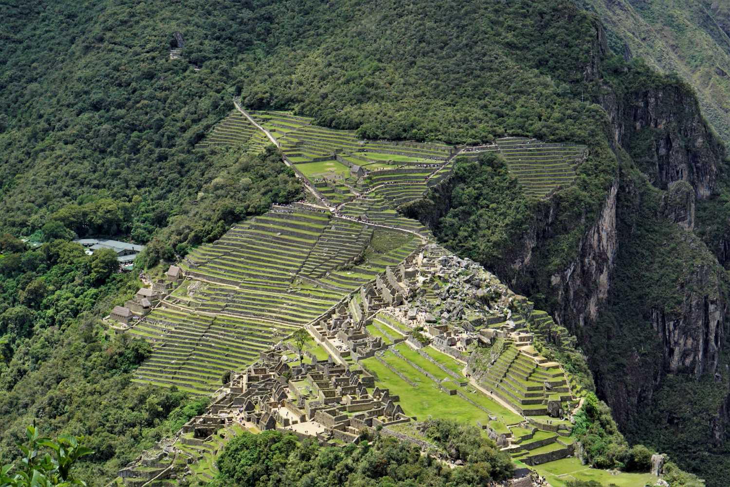 On the way up Waynapicchu